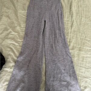 J. Crew Heather Gray Wide-Leg Pants